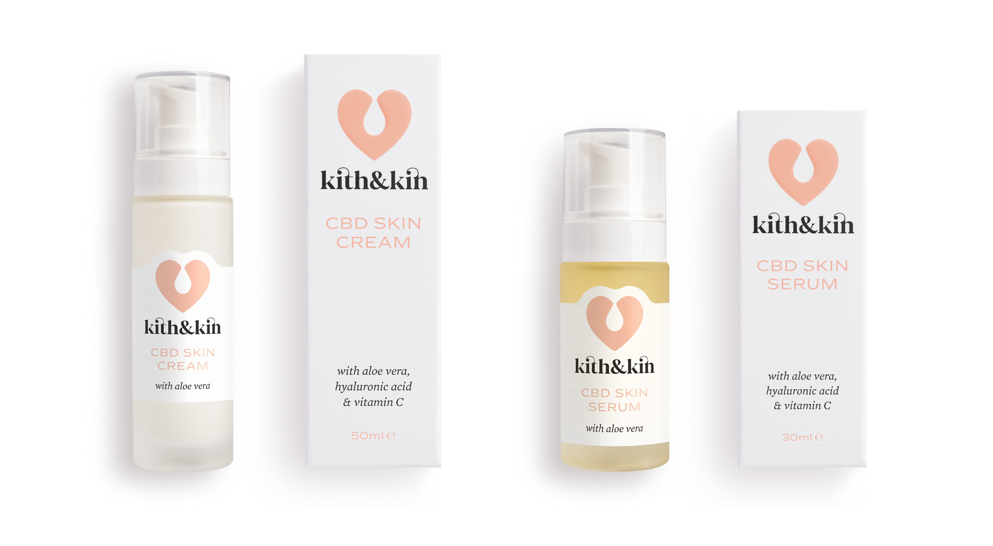 Kith & Kin CBD skin care packaging