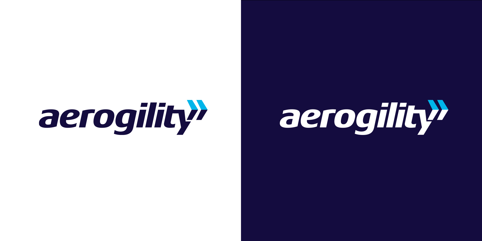Aerogility logotype evolution