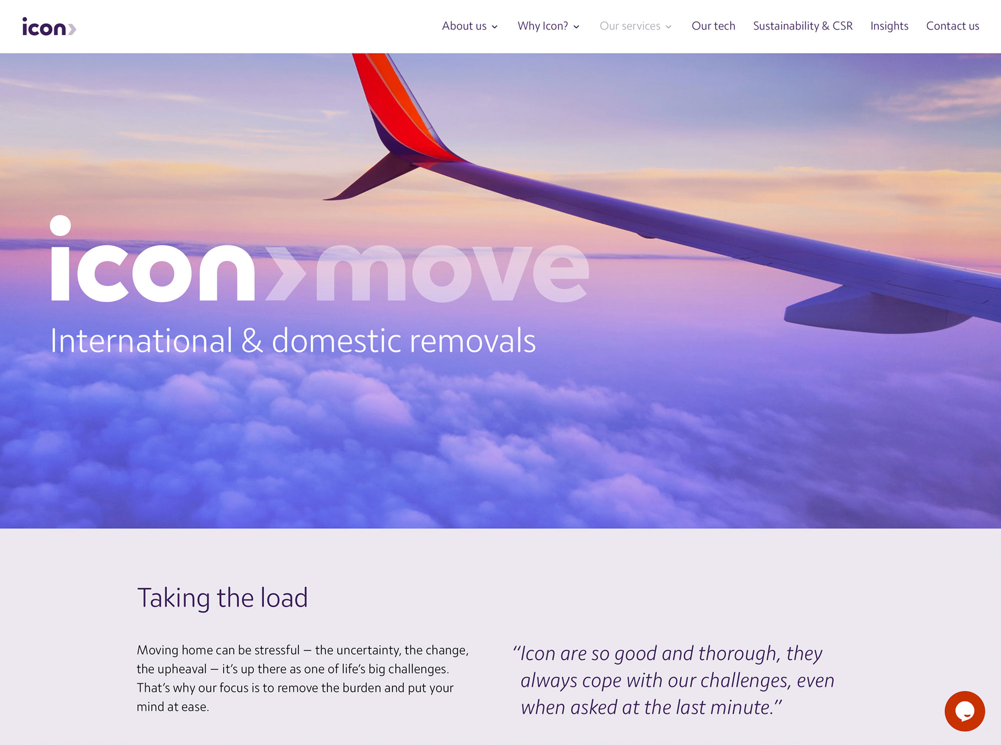 Icon Relocation rebrand and website design
