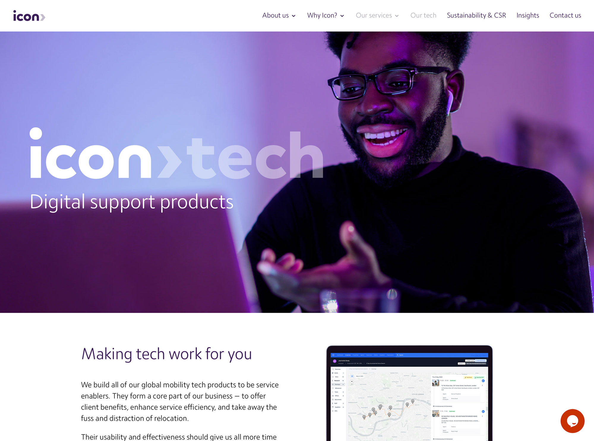 Icon Relocation rebrand and website design