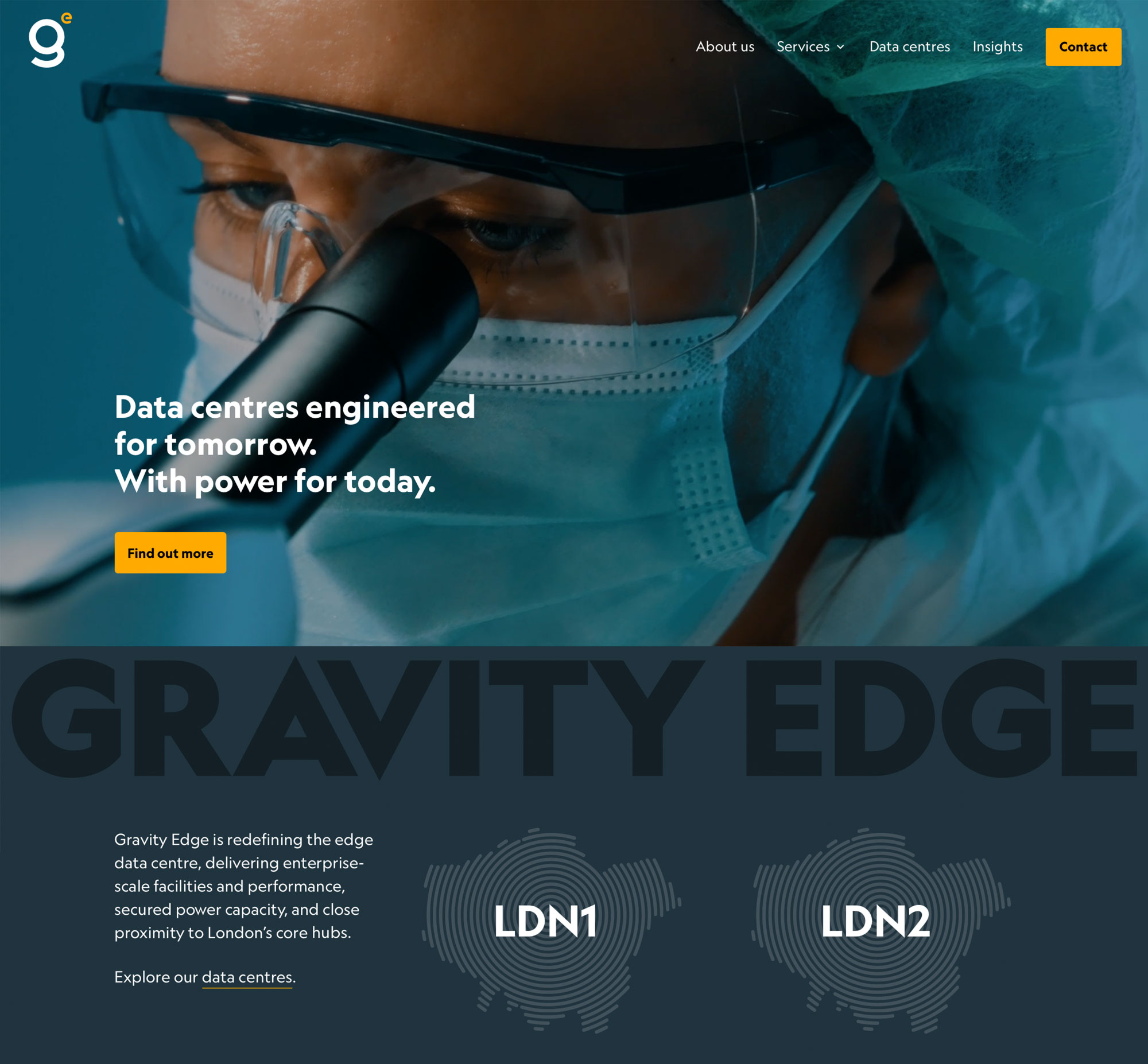 Gravity Edge website design